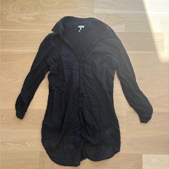 Splendid Charcoal Long Sleeve Shirt - Picture 1 of 3